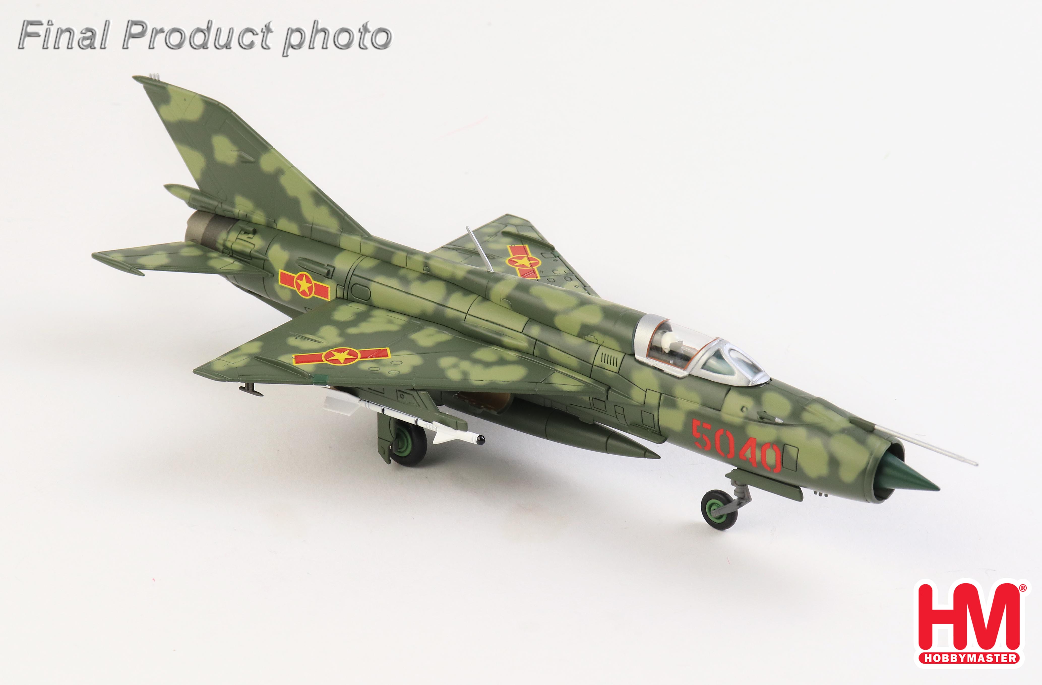 Hobby Master 製 MIG-21 MIG-21PFM 5040, 921st Fighter Regiment, Vietnam AF, Dec 1972